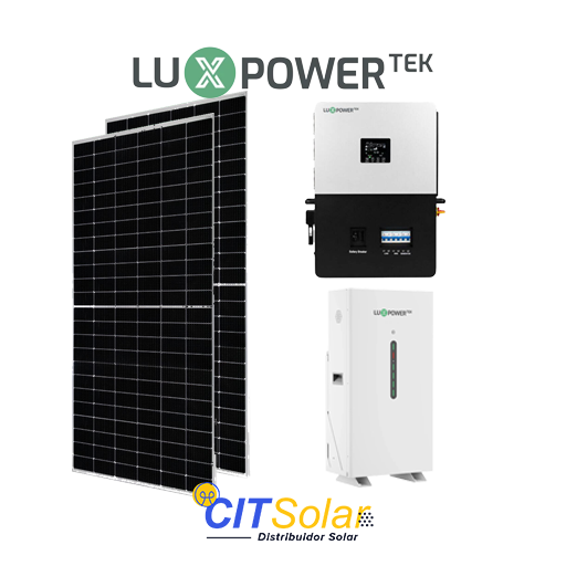 Kit 20 kw de 32 Paneles Solares de 625W con Respaldo de Baterías de Litio 45 KWh LUXPOWER