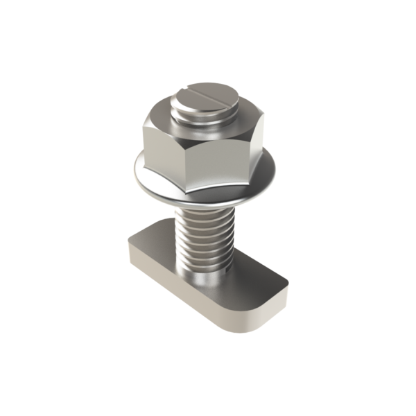 5 Tbolt M8x25 Acero Inoxidable con tuerca para NextRail