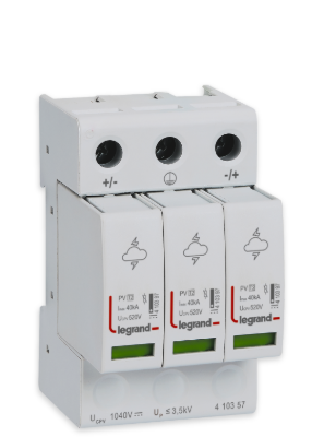 Supresor de picos Legrand 1000VDC, 40kA, Clase II