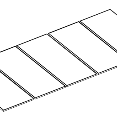 Estructura para Paneles Solares – 5 paneles a 20° hasta 1135mm