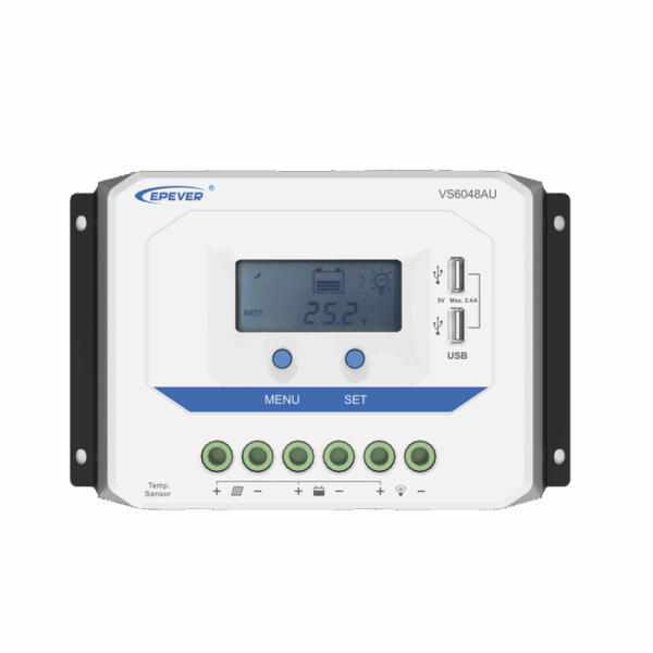 Controlador Solar PWM 12/24V/36/48V 60 A, VIEWSTAR AU SERIES